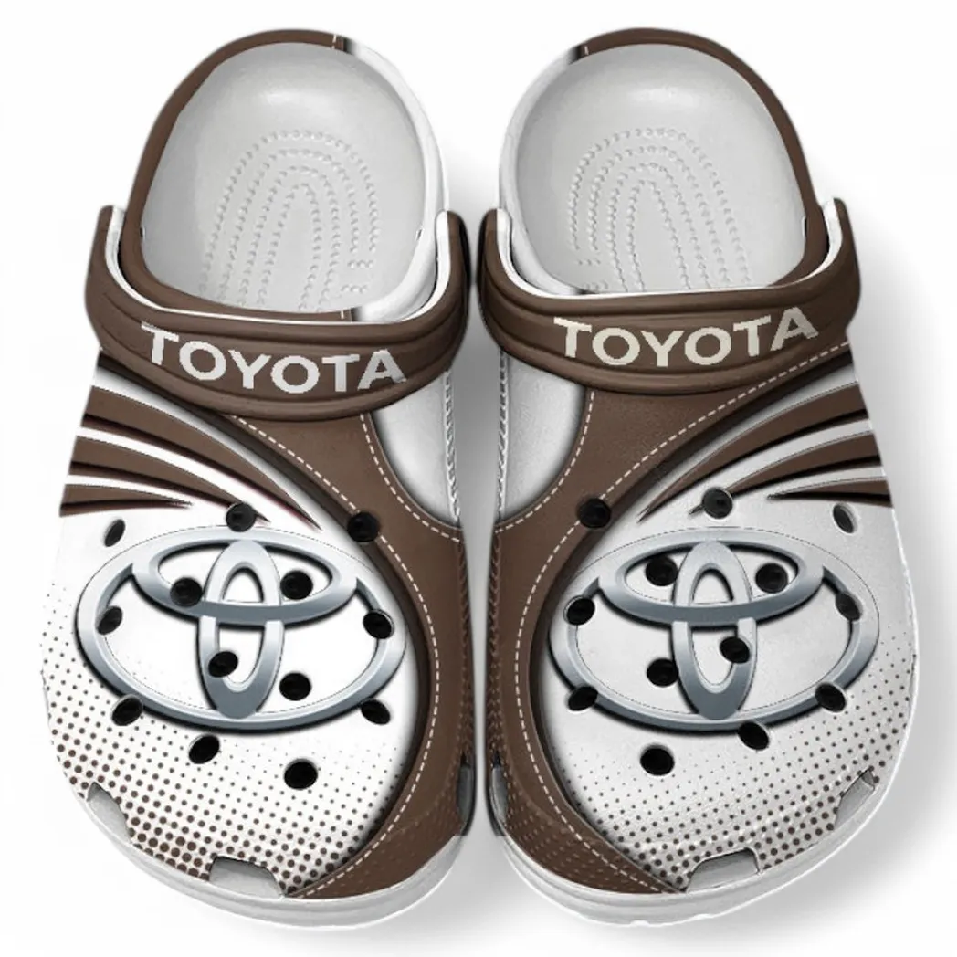 Toyota Crocs Sandals For Men Women, Gift For Toyota Fan CAR181031525691 - Brown