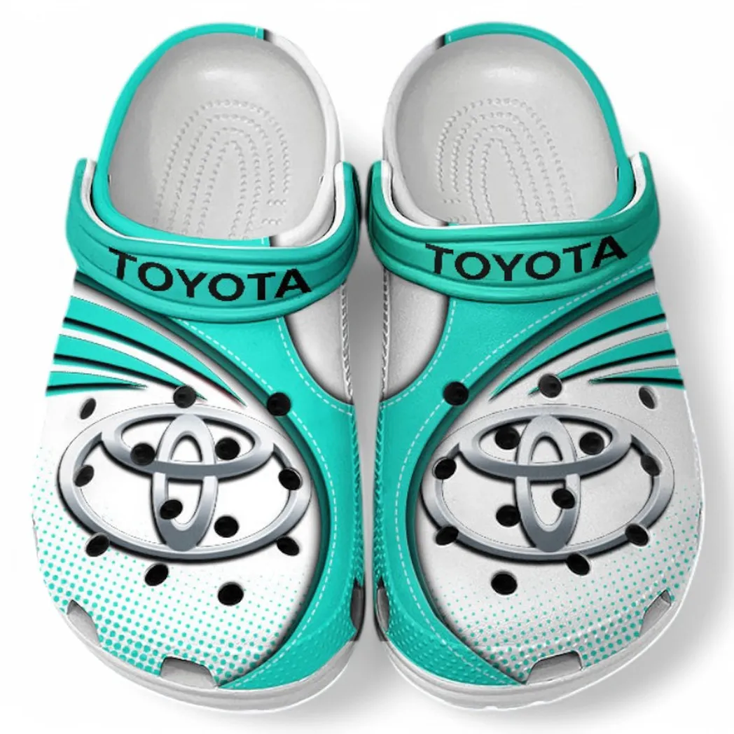 Toyota Crocs Sandals For Men Women, Gift For Toyota Fan CAR181031525691 - Cyan