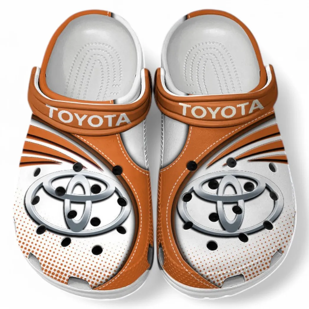 Toyota Crocs Sandals For Men Women, Gift For Toyota Fan CAR181031525691 - Orange
