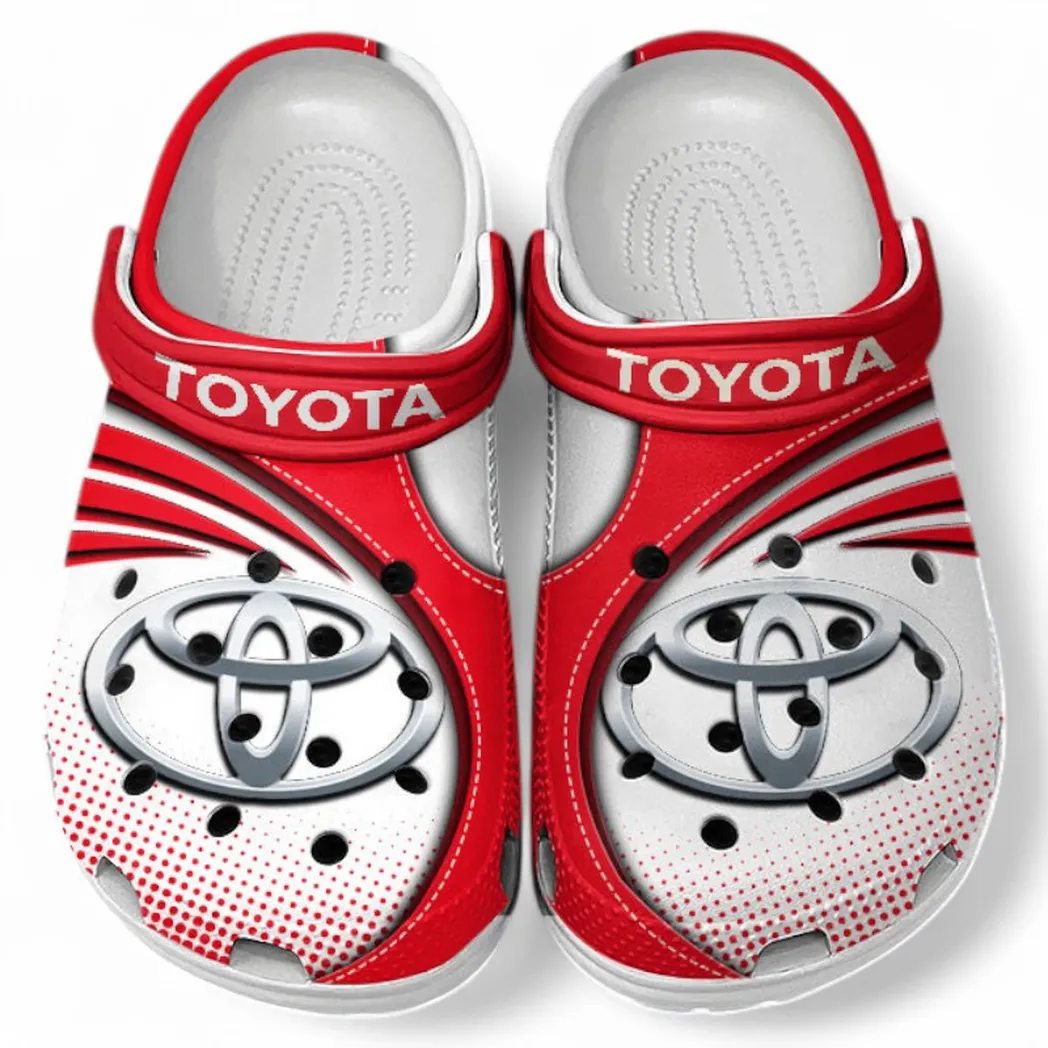 Toyota Crocs Sandals For Men Women, Gift For Toyota Fan CAR181031525691 - Red