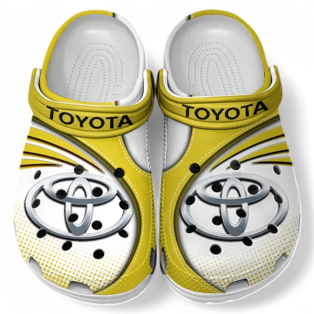 Toyota Crocs Sandals For Men Women, Gift For Toyota Fan CAR181031525691 - Yellow