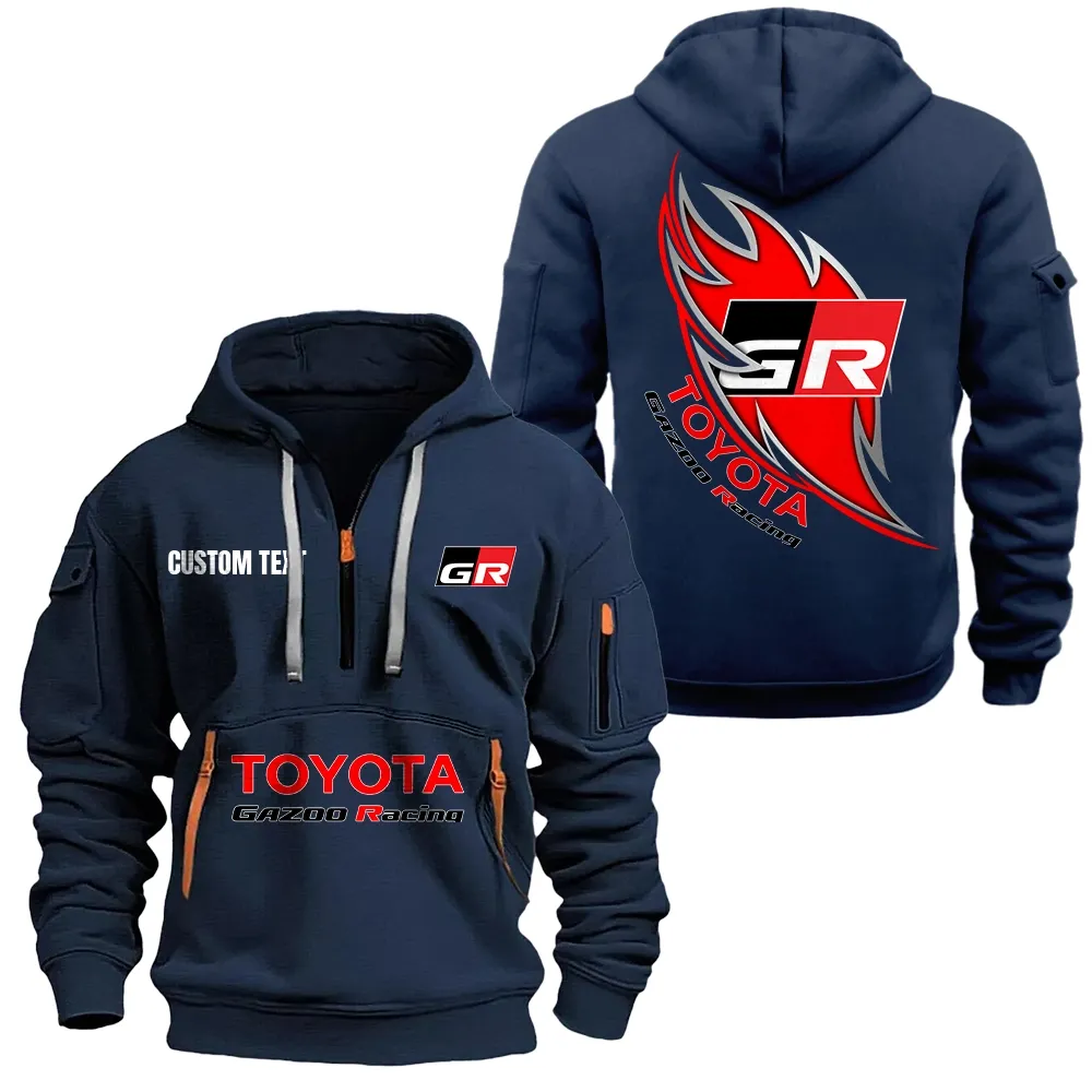 toyota gazoo racing hoodie half zipper car1701112192 car all over print hoodie half zipper navy nb7zc