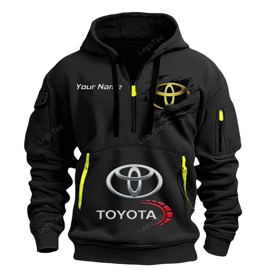 toyota half zip hoodie car113021425784 best gift for him husband boyfriend black