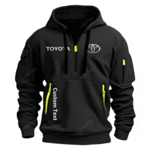 Toyota Half Zip Hoodie For Men, Gift For Him, Husband, Boyfriend - Black CAR112021425564-1