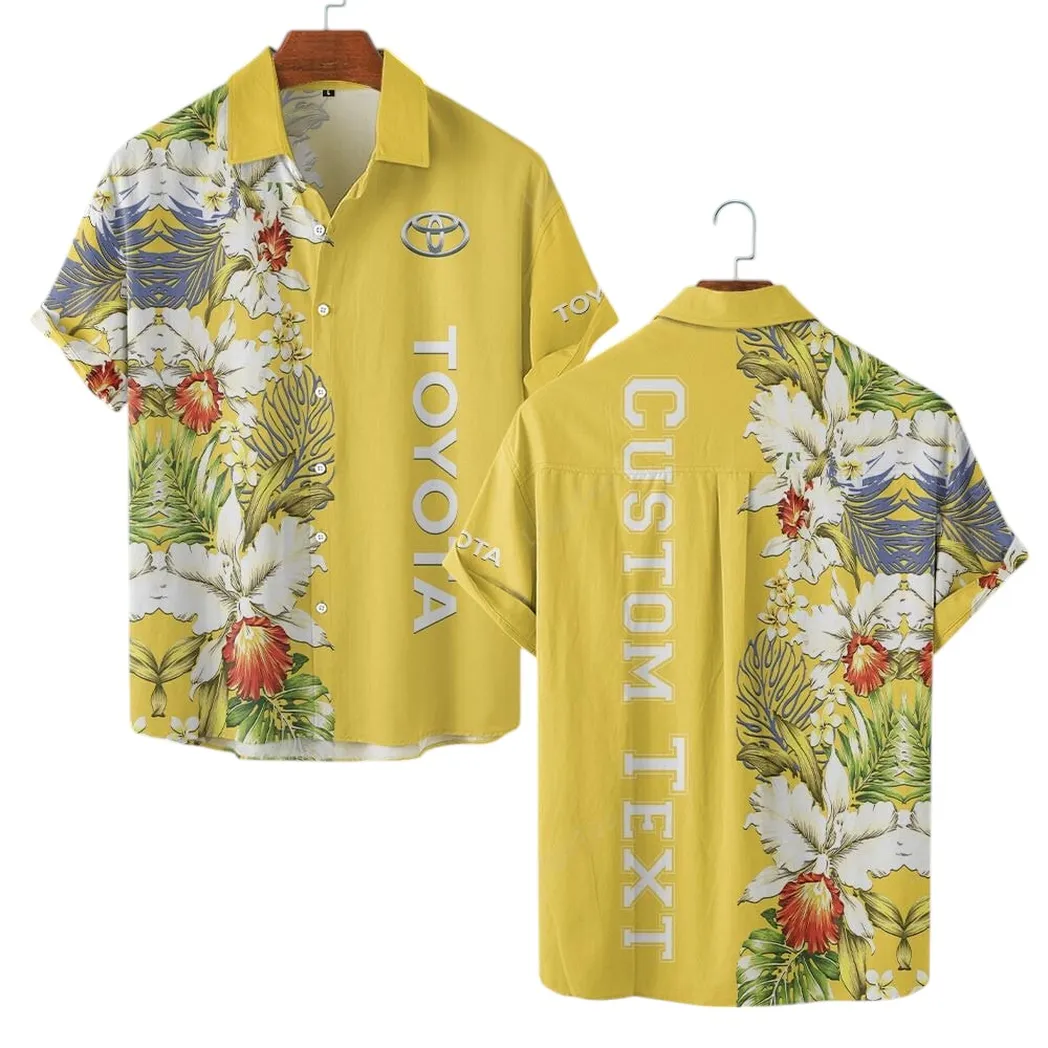 Toyota Hawaiian Shirt For Men, Gift For Toyota Lovers, Gift For Him, Husband, Boyfriend CAR1230304003 - Yellow