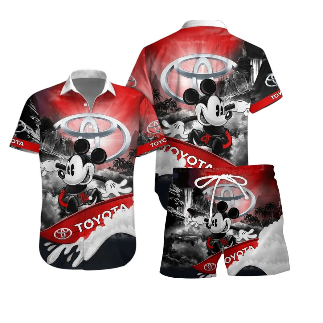 toyota hawaiian shirt set gift for toyota lovers gift for him husband boyfriend car53030625113 lqcul