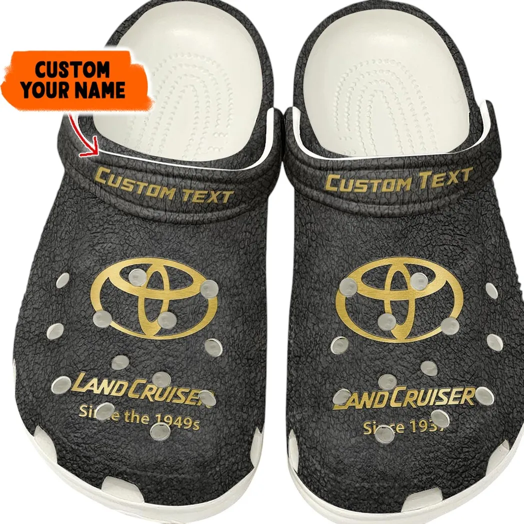 Toyota Land Cruiser Crocs, Gift For Toyota Land Cruiser Lovers, Gift For Him, Husband, Boyfriend - Gray CAR141021225666-4