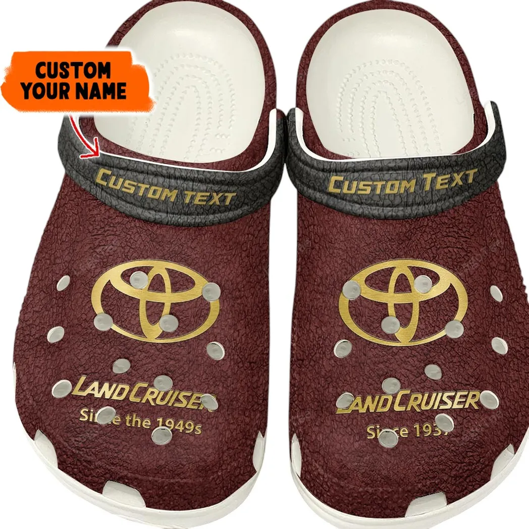 Toyota Land Cruiser Crocs, Gift For Toyota Land Cruiser Lovers, Gift For Him, Husband, Boyfriend - Red CAR141021225666-8