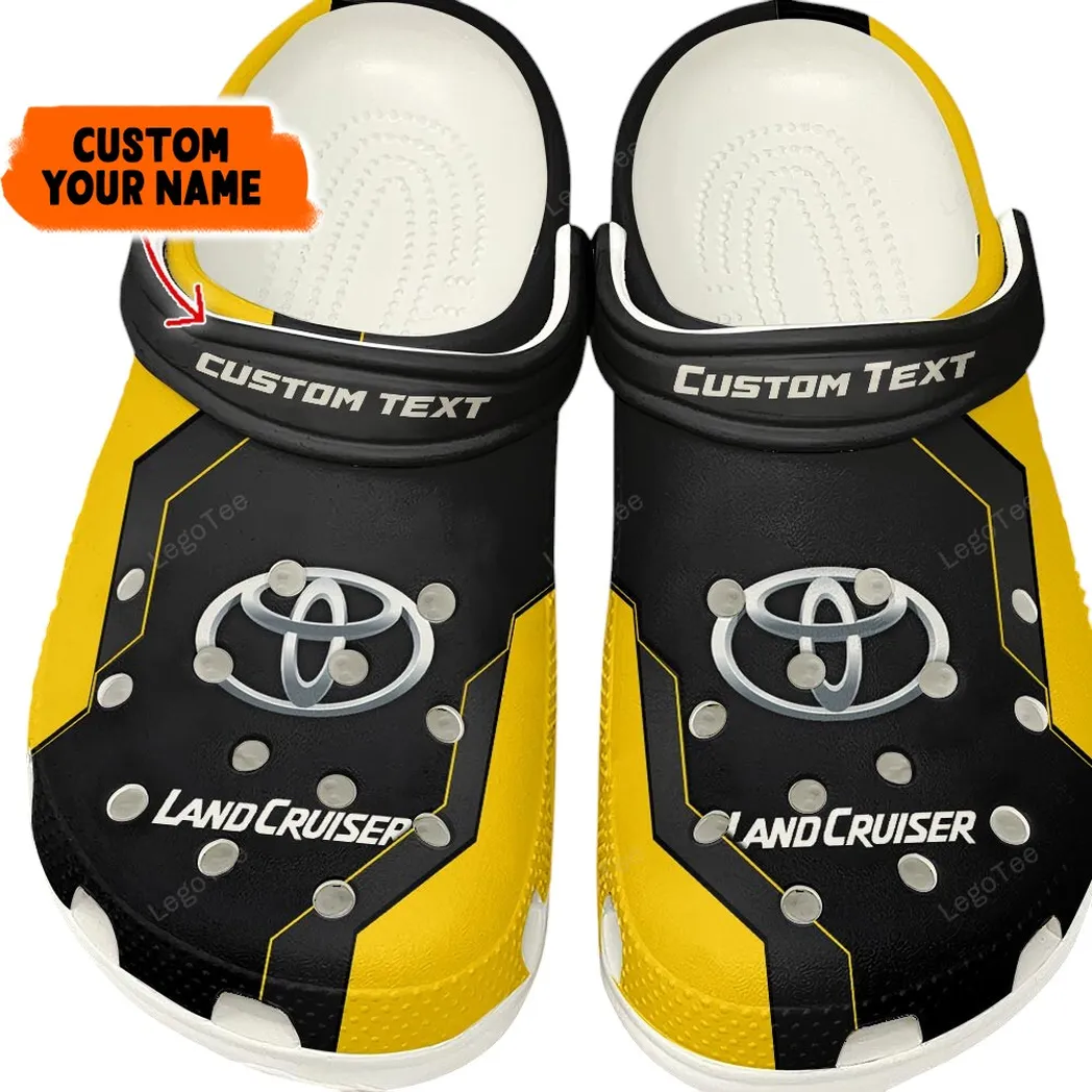 toyota land cruiser crocs gift for toyota land cruiser lovers gift for him husband boyfriend yellow car140021225557 8 pi1sv