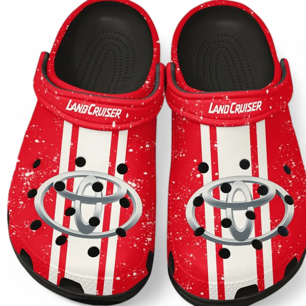 toyota land cruiser crocs gift for toyota land cruiser lovers gift for him husband boyfriend car62022025111 black vlibb