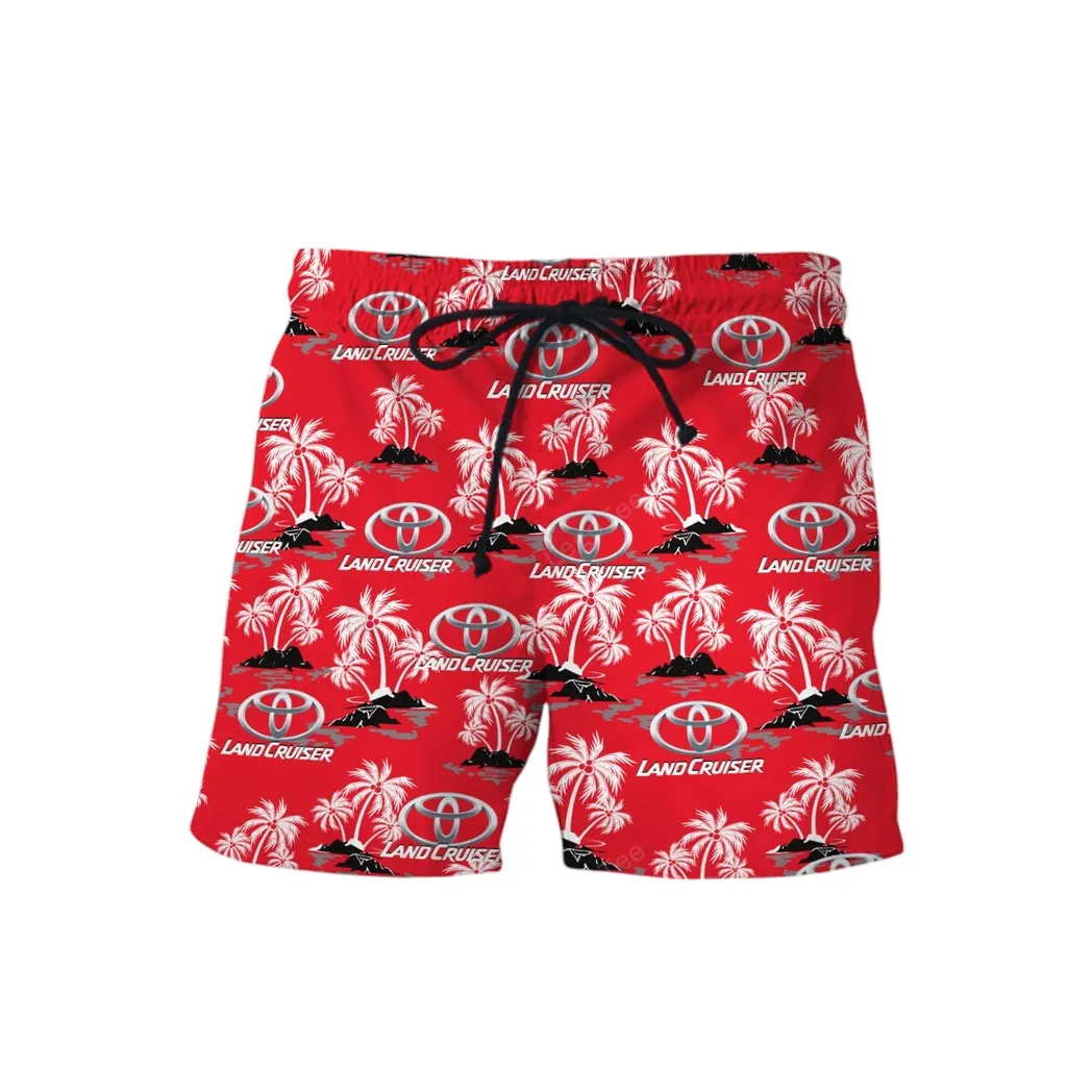 toyota land cruiser hawaiian shirt set for men gift for toyota land cruiser lovers gift for him husband boyfriend car144021125479 1 dj1uv