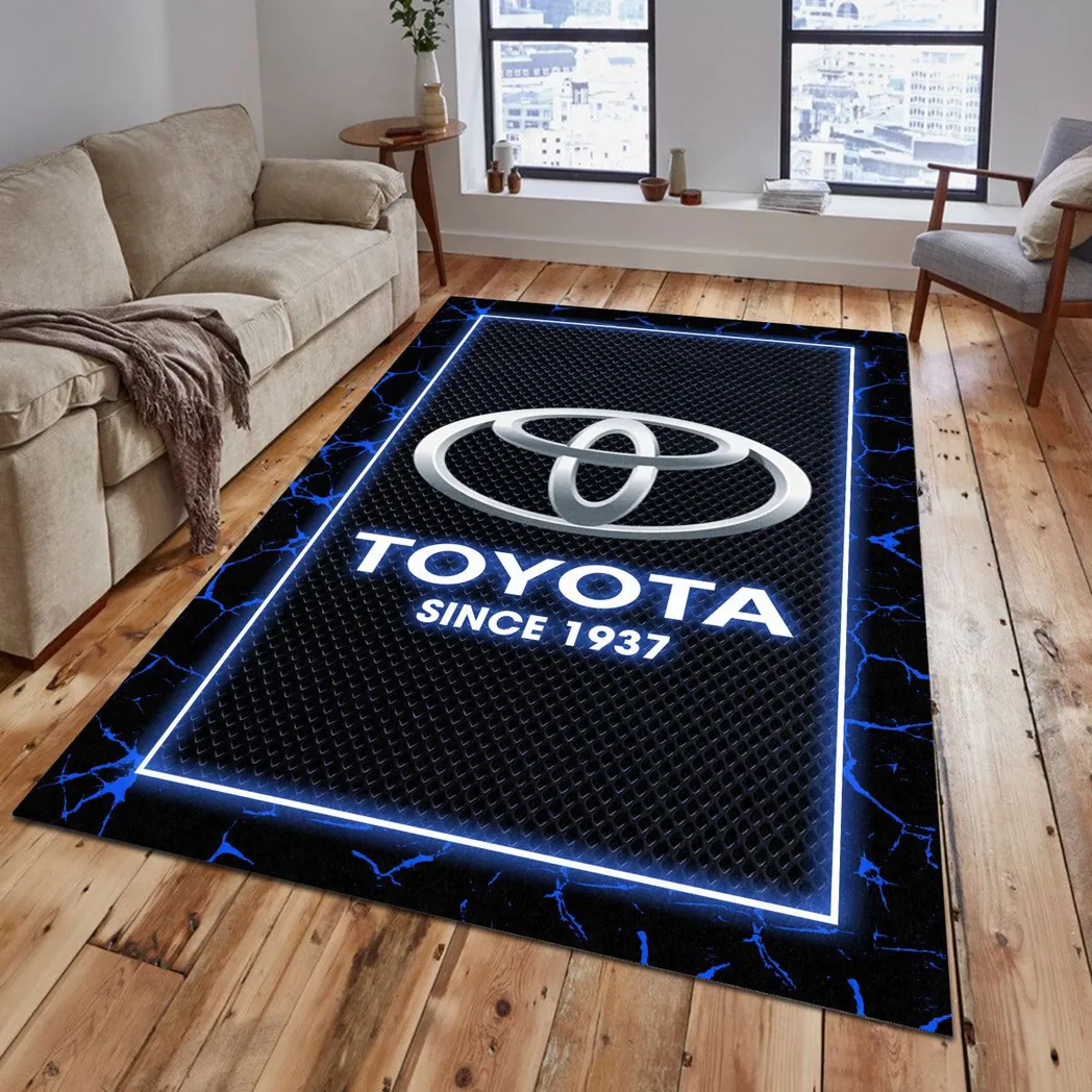 toyota rug gift for toyota lovers gift for him husband boyfriend car5202192581 blue k5gba