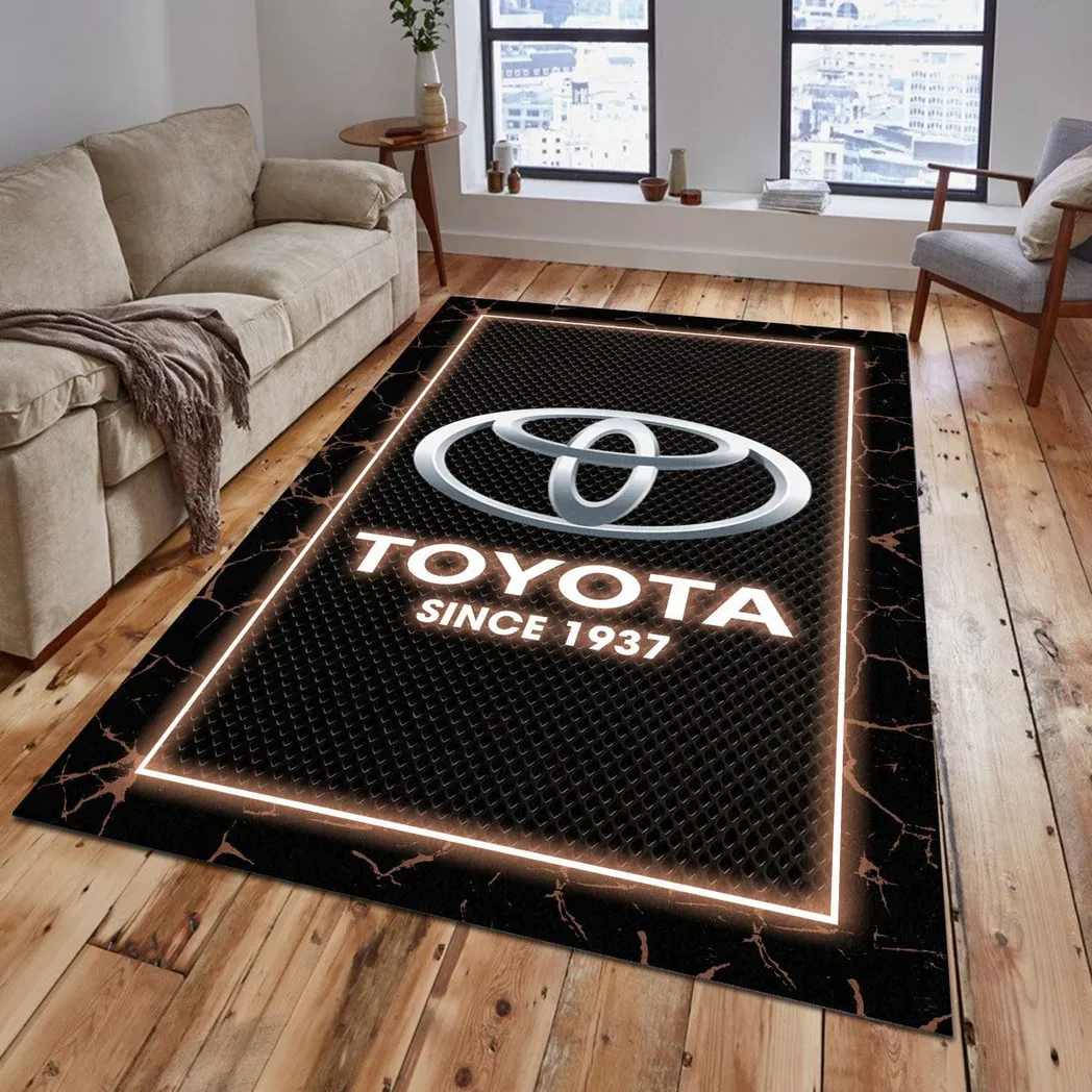 toyota rug gift for toyota lovers gift for him husband boyfriend car5202192581 brown g7hu6