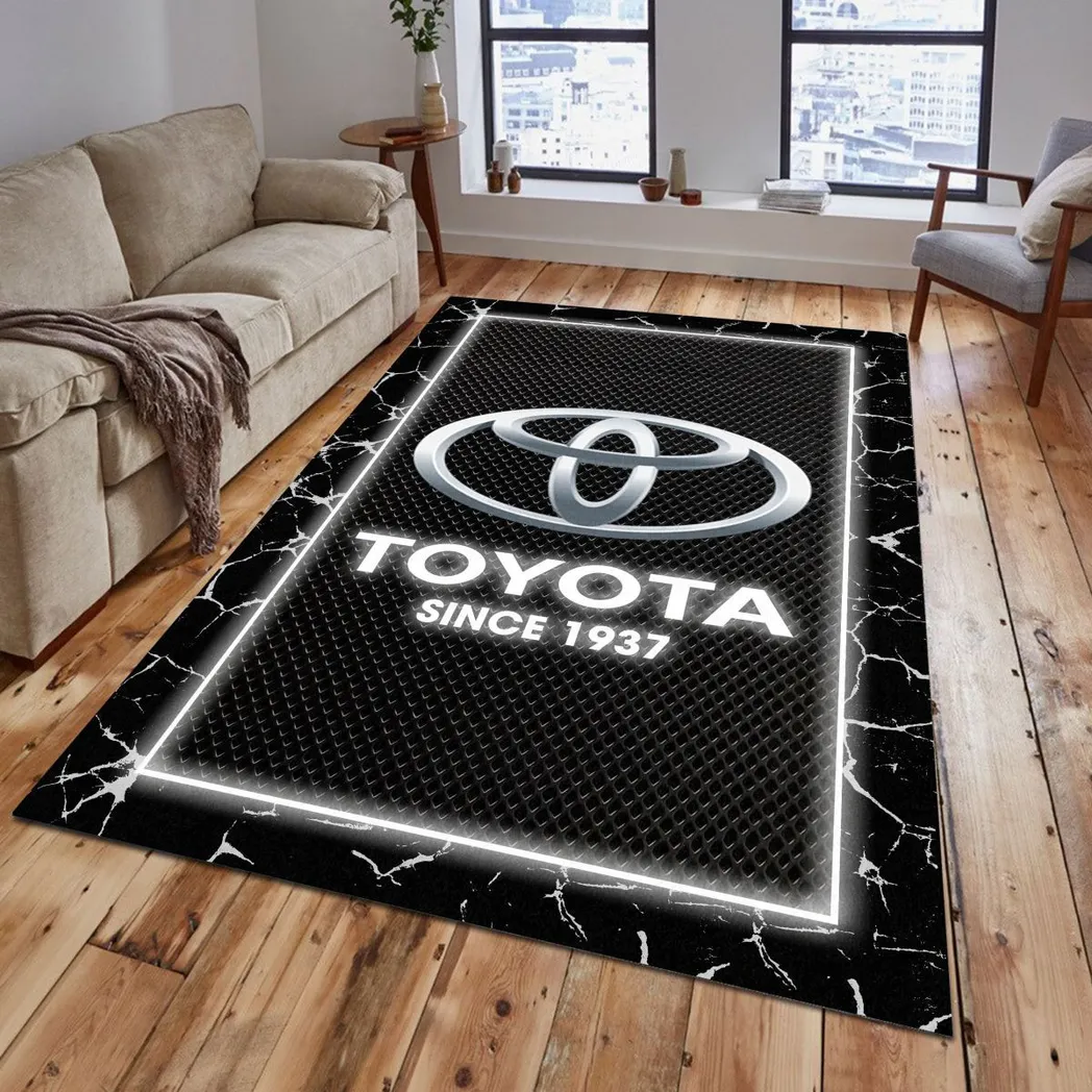toyota rug gift for toyota lovers gift for him husband boyfriend car5202192581 grey pnm1k
