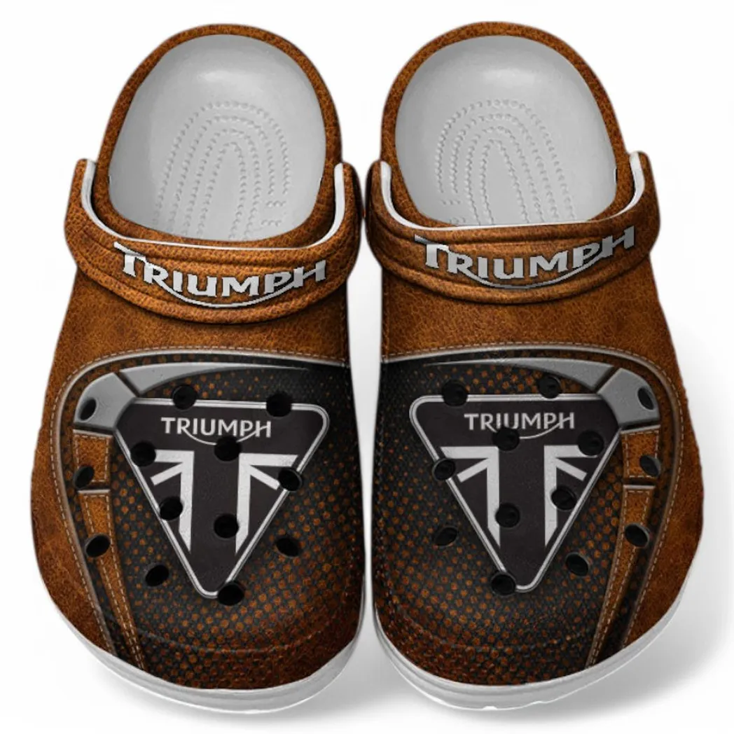 Triumph Crocs Shoes, Clogs Men Women, Gift For Triumph Fan CAR183031725116 - Orange