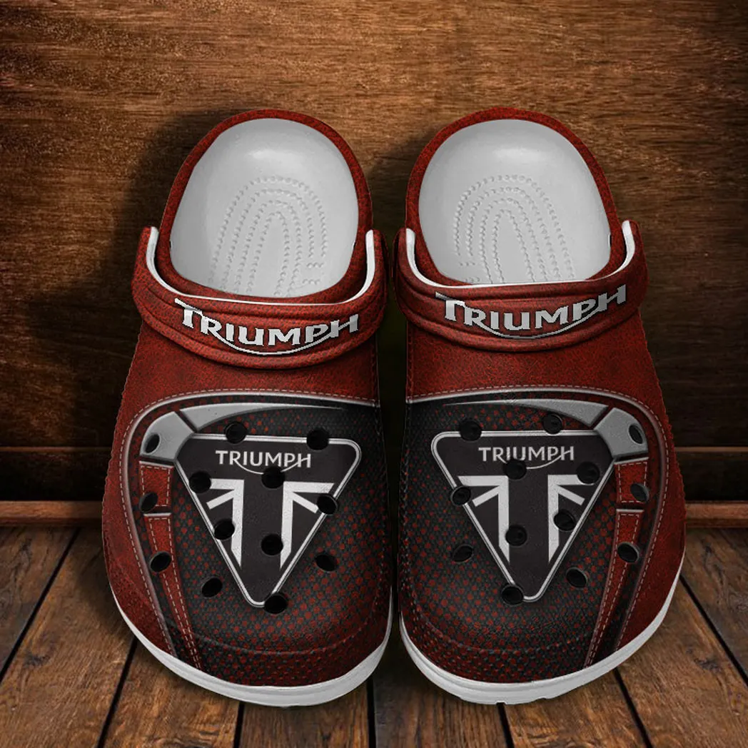 triumph crocs shoes clogs men women gift for triumph fan car183031725116 red