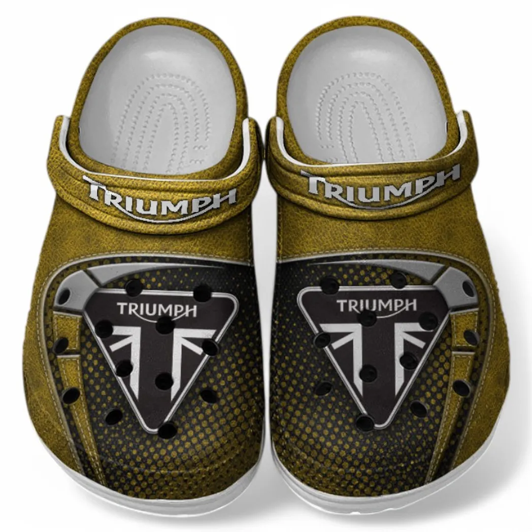 Triumph Crocs Shoes, Clogs Men Women, Gift For Triumph Fan CAR183031725116 - Yellow