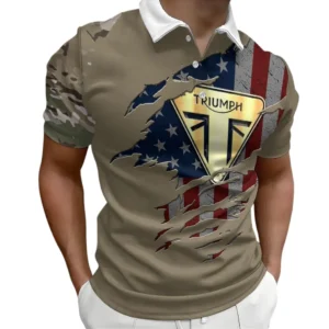 Triumph Motorcycles Polo Shirt, All Over Print Shirt For Triumph Motorcycles Lovers MOTOR340213066-2