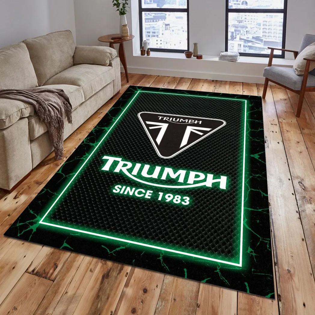 triumph motorcycles rug gift for triumph motorcycles lovers gift for him husband boyfriend car5202192582 green w1fpz