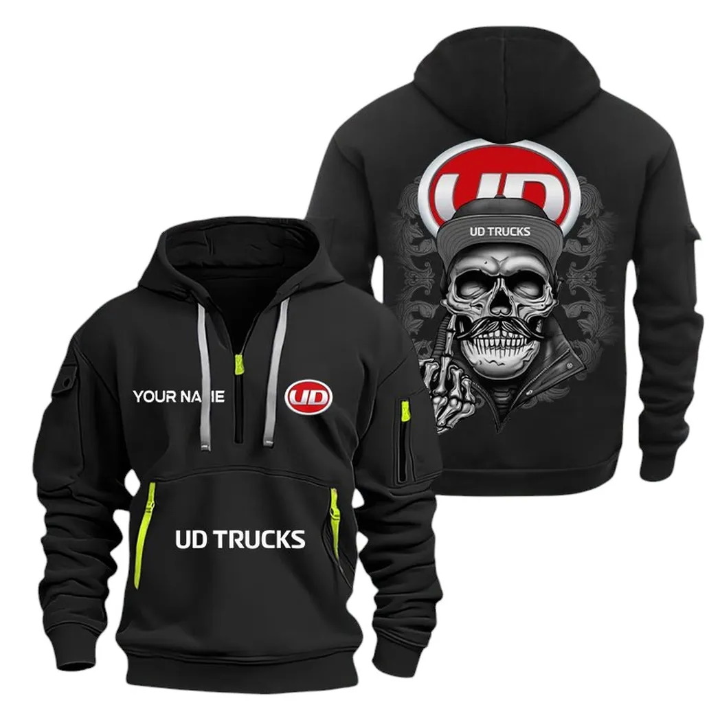 ud trucks half zip hoodie for men gift for ud trucks fan car166022625229 black ya941