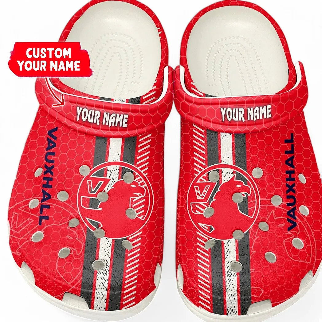 Vauxhall Crocs Shoes Gift For Vauxhall Lovers, Birthday Gift For Husband, Boyfriend CAR82022025663 - White