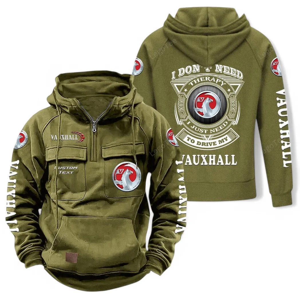 vauxhall tactical quarter zip hoodie car106021525060 gifts for men him husband boyfriend army green vwmla