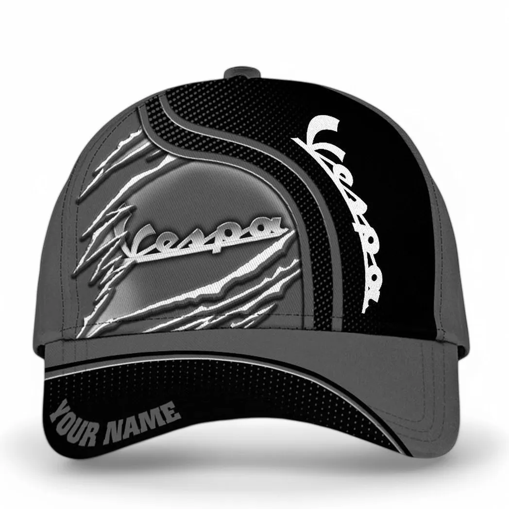 Vespa Classic Cap, Gift For Vespa Lovers, Gift For Him, Husband, Boyfriend CAR50021825093 - Black