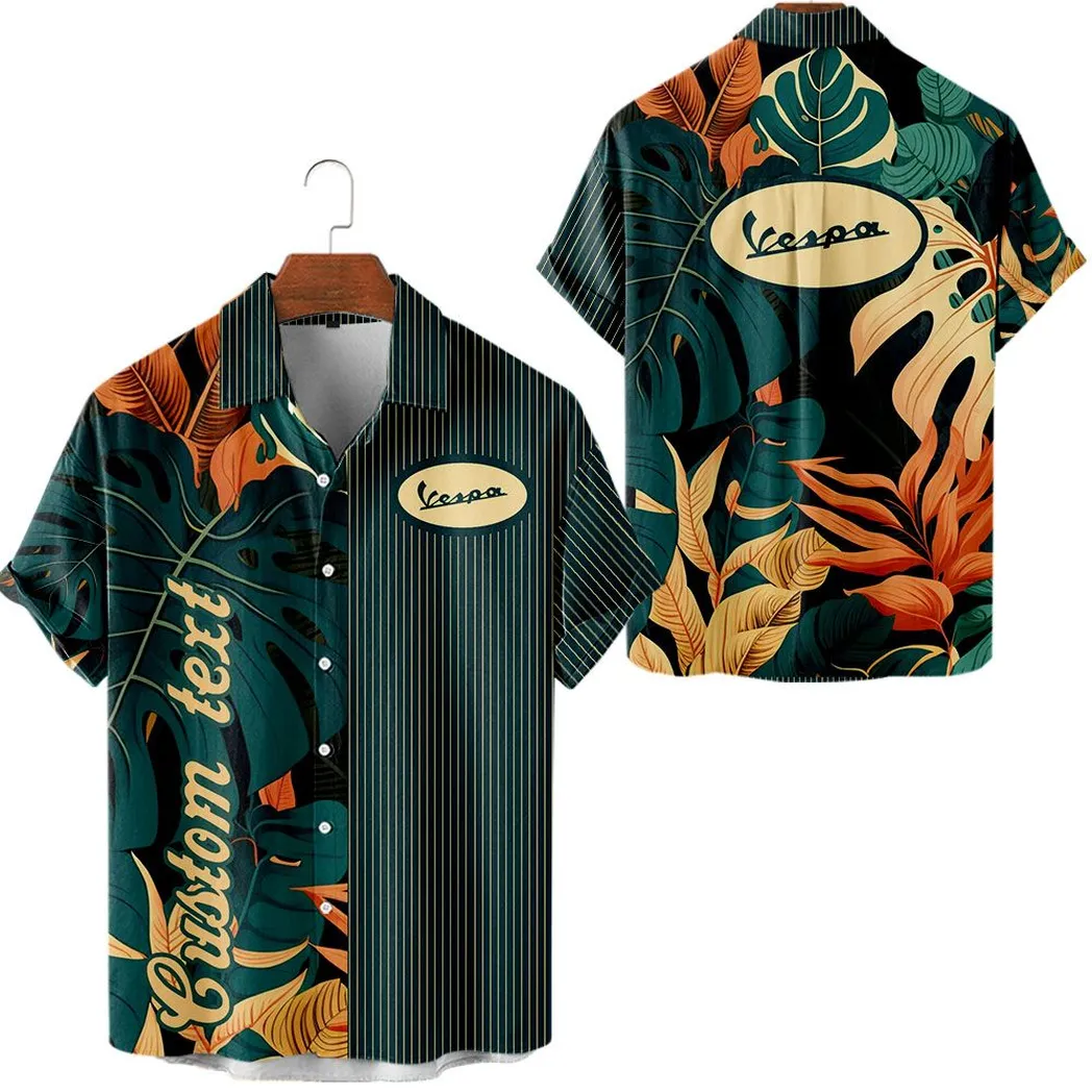 vespa vintage hawaiian shirt custom summer style car434041725334