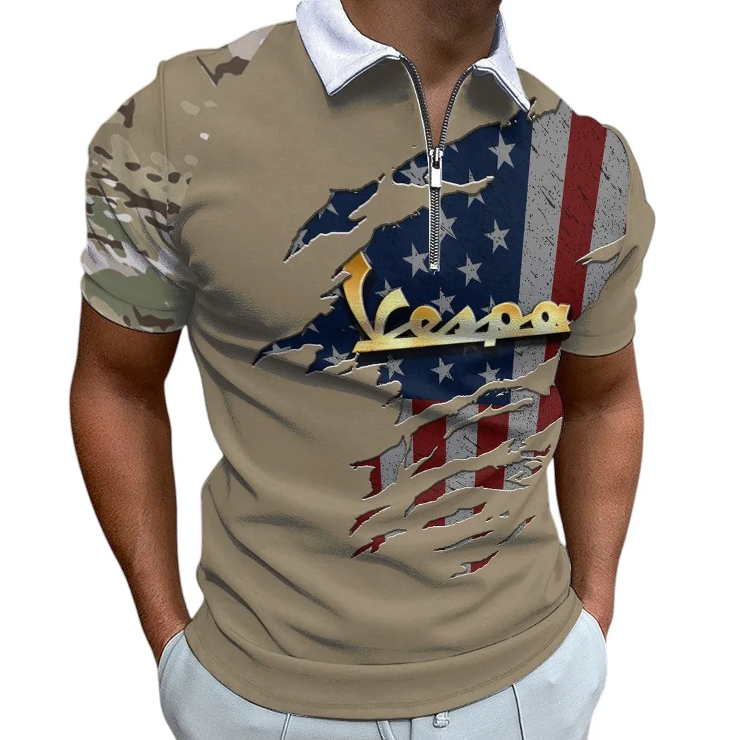 vespa zipper polo shirt gift for vespa lovers gift for him husband boyfriend motor340213067 1 uzowv