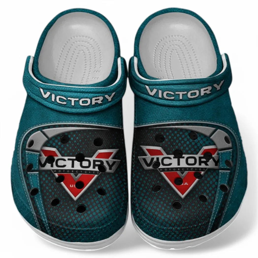 Victory Crocs Shoes, Clogs Men Women, Gift For Victory Fan CAR183031725117 - Cyan