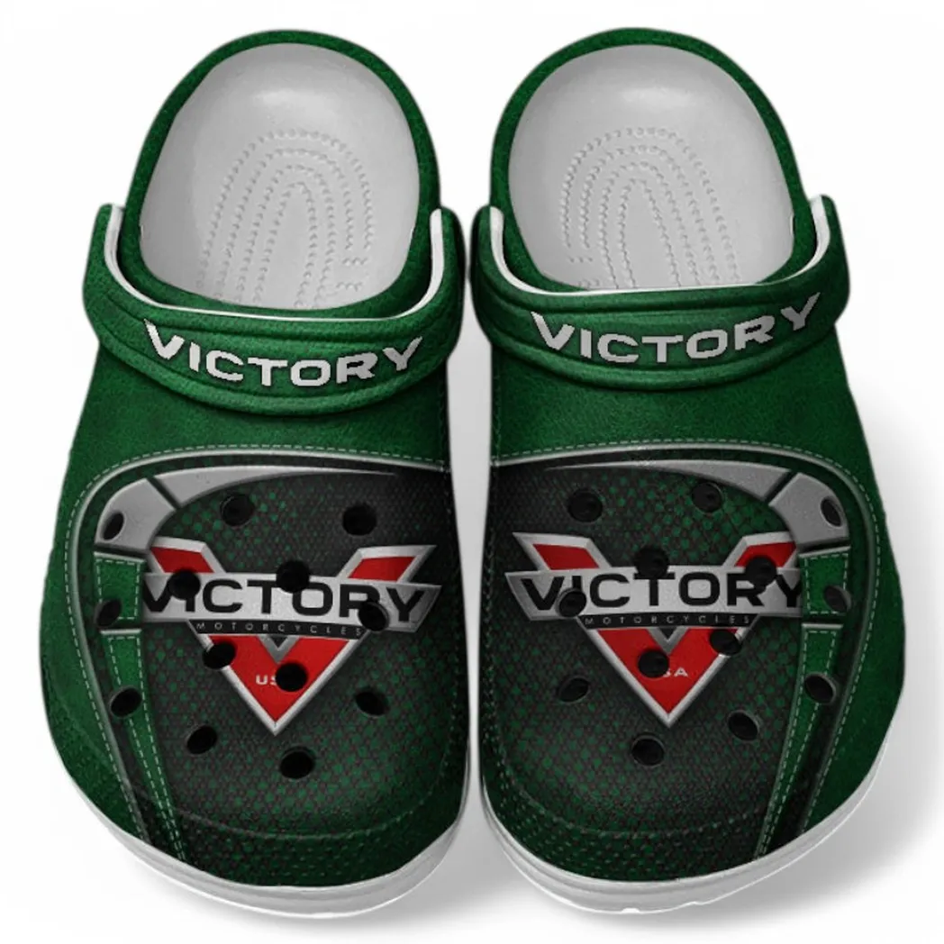 Victory Crocs Shoes, Clogs Men Women, Gift For Victory Fan CAR183031725117 - Green