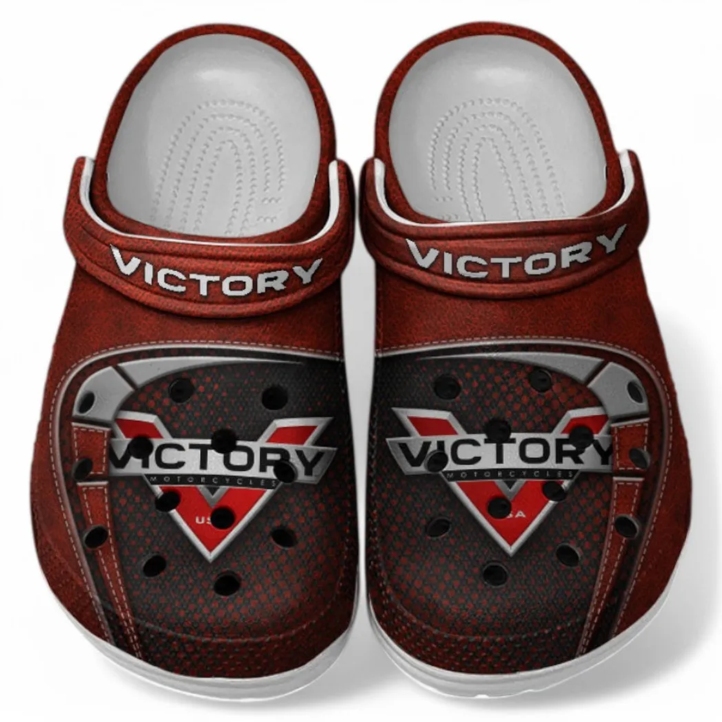 Victory Crocs Shoes, Clogs Men Women, Gift For Victory Fan CAR183031725117 - Red