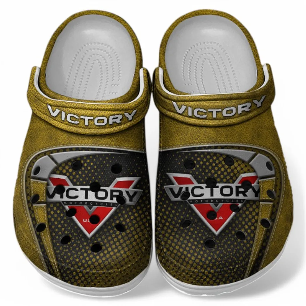 Victory Crocs Shoes, Clogs Men Women, Gift For Victory Fan CAR183031725117 - Yellow