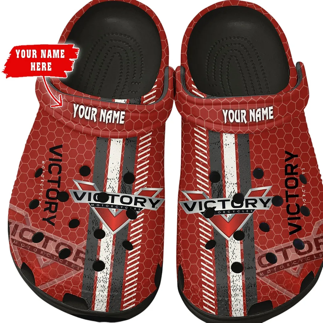 victory motorcycles crocs shoes gift for victory motorcycles lovers birthday gift for husband boyfriend car82022025665 black s06vs