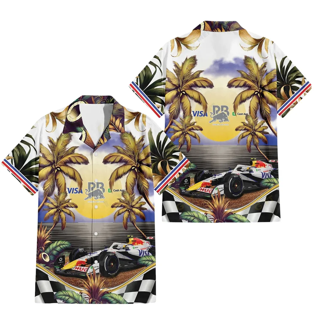 Visa Cash App RB F1Hawaiian Shirt, All Over Print Hawaiian Shirt Visa Cash App RB CAR40804082507