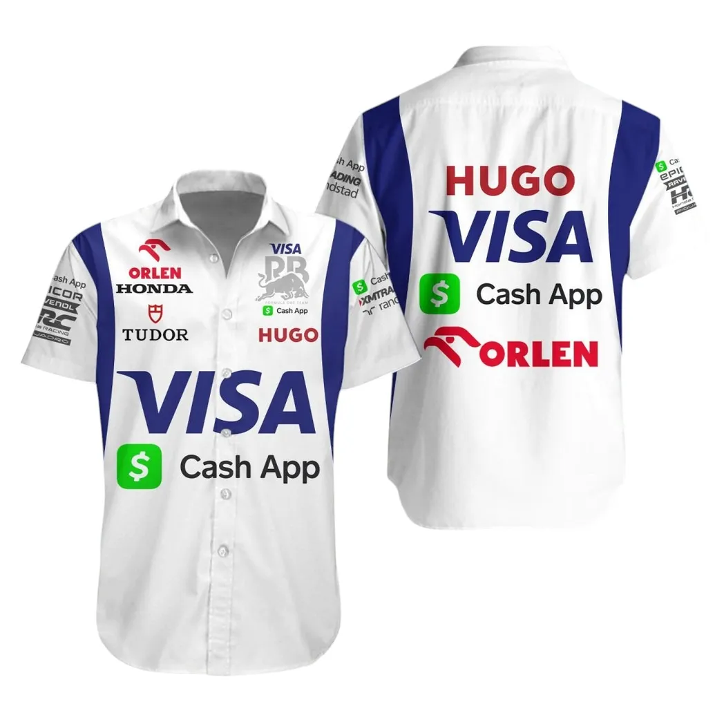 Visa Cash App RB Hawaiian Shirt For Men, All Over Print Hawaiian Shirt Visa Cash App RB CAR40404082507