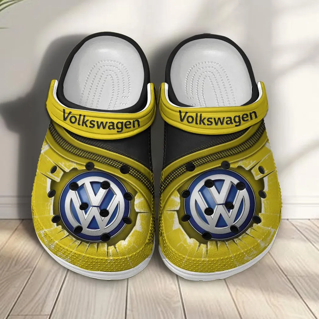 volkswagen crocs clogs men women gift for volkswagen fan car188032025117 yellow