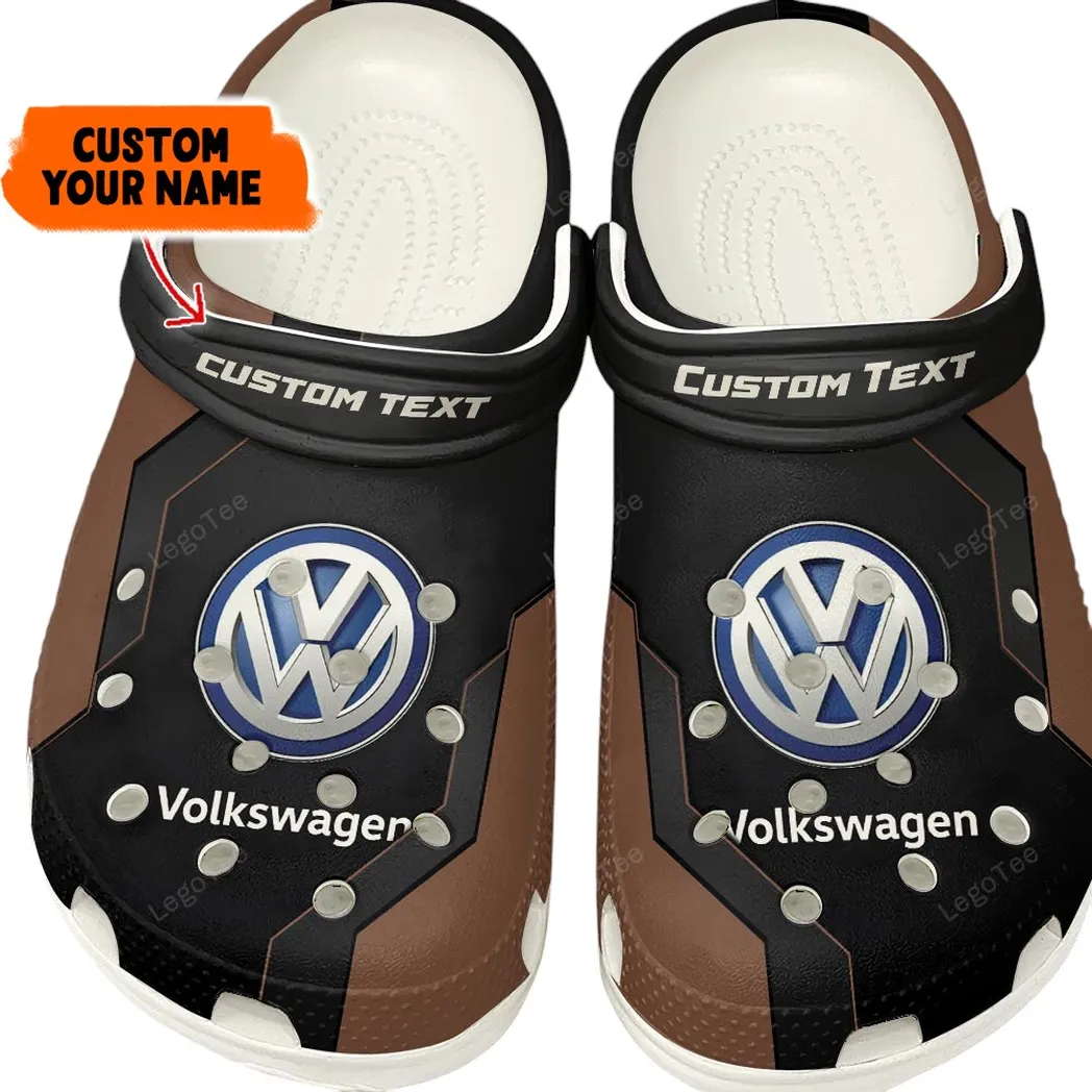 Volkswagen Crocs, Gift For Volkswagen Lovers, Gift For Him, Husband, Boyfriend - Brown CAR140021225563-2