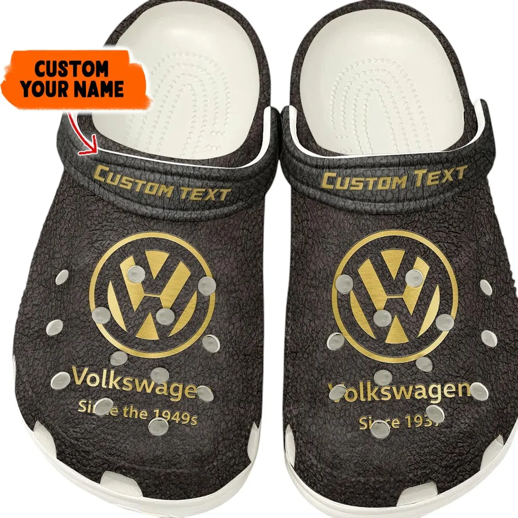 Volkswagen Crocs, Gift For Volkswagen Lovers, Gift For Him, Husband, Boyfriend - Brown CAR141021225673-2