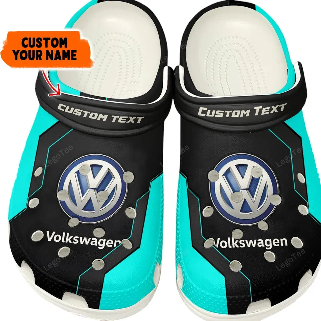 Volkswagen Crocs, Gift For Volkswagen Lovers, Gift For Him, Husband, Boyfriend - Cyan CAR140021225563-3