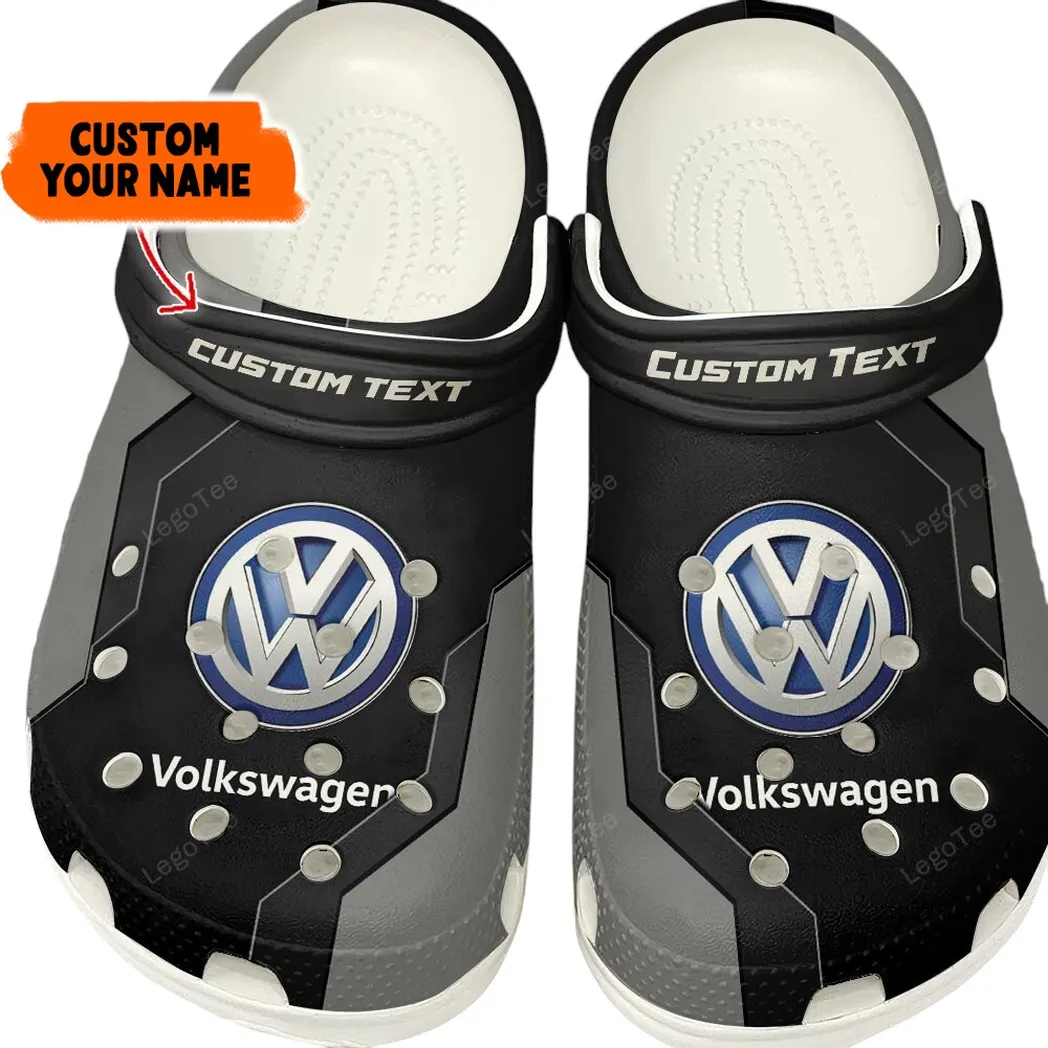 Volkswagen Crocs, Gift For Volkswagen Lovers, Gift For Him, Husband, Boyfriend - Gray CAR140021225563-4
