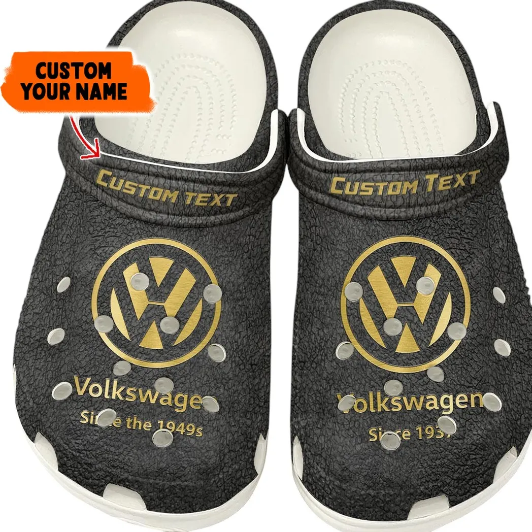 Volkswagen Crocs, Gift For Volkswagen Lovers, Gift For Him, Husband, Boyfriend - Gray CAR141021225673-4