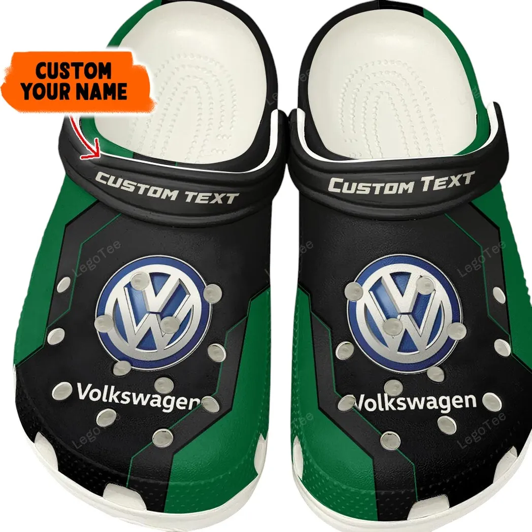 Volkswagen Crocs, Gift For Volkswagen Lovers, Gift For Him, Husband, Boyfriend - Green CAR140021225563-5