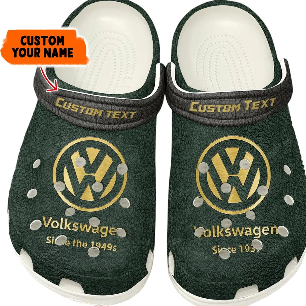Volkswagen Crocs, Gift For Volkswagen Lovers, Gift For Him, Husband, Boyfriend - Green CAR141021225673-5