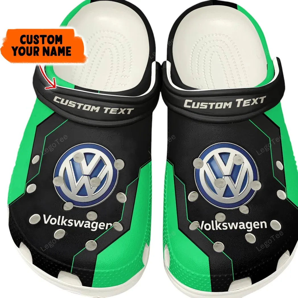 Volkswagen Crocs, Gift For Volkswagen Lovers, Gift For Him, Husband, Boyfriend - Kelly Green CAR140021225563-6