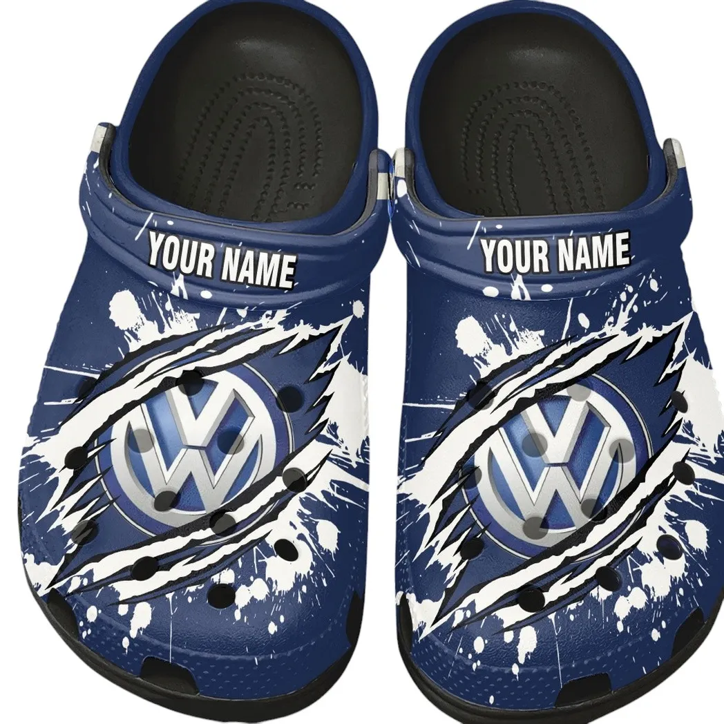 Volkswagen Crocs, Gift For Volkswagen Lovers, Gift For Him, Husband, Boyfriend CAR15303042528 - Black