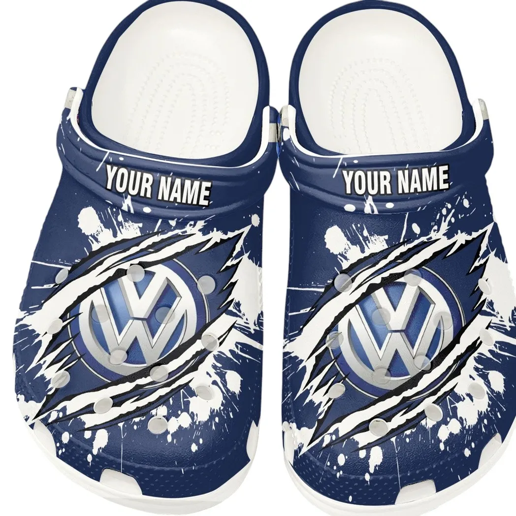 volkswagen crocs gift for volkswagen lovers gift for him husband boyfriend car15303042528 white q8sm2