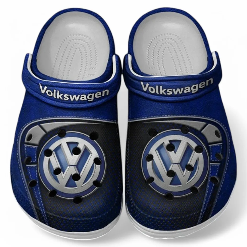 Volkswagen Crocs Sandals For Men Women, Gift For Volkswagen Fan CAR177031425558 - Blue