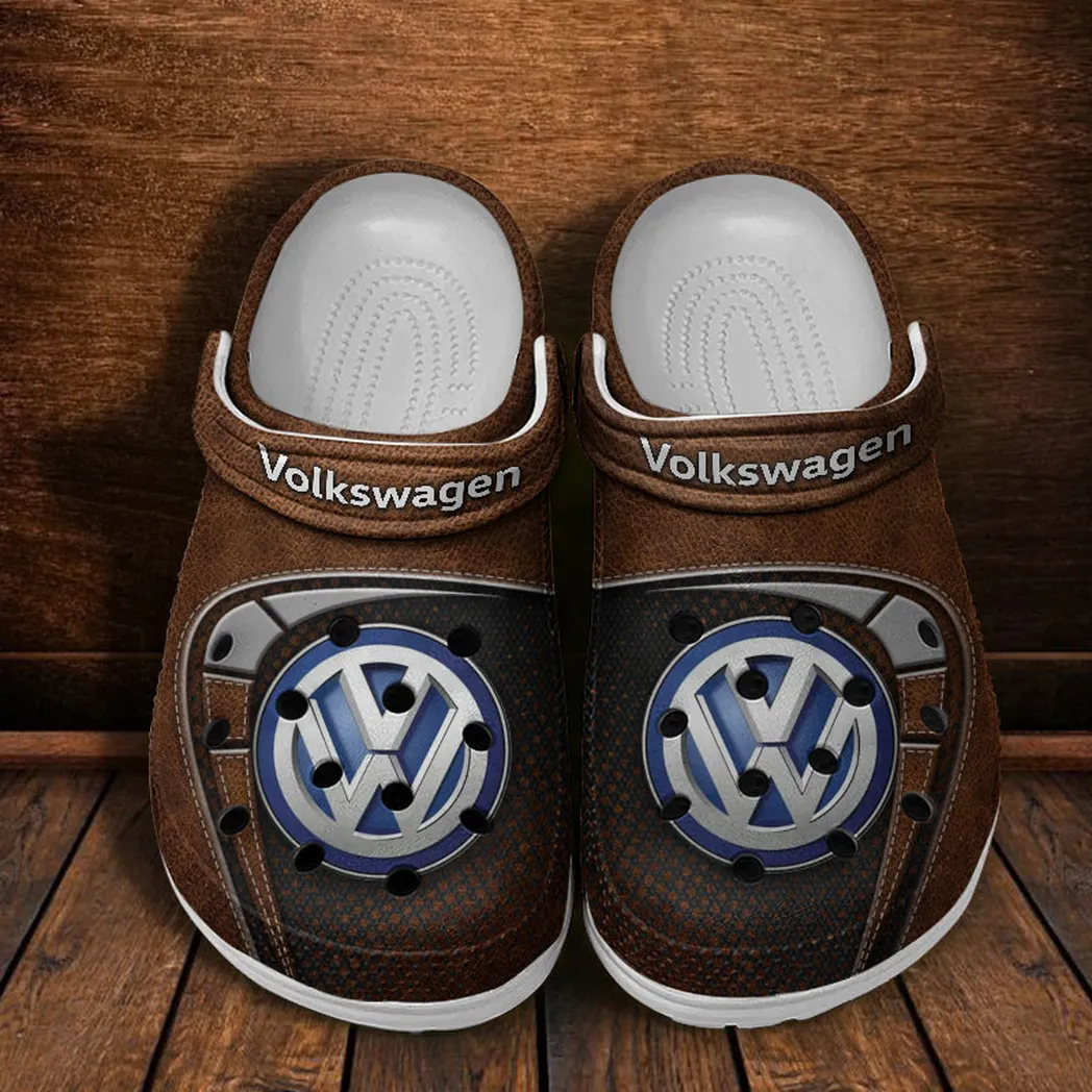 volkswagen crocs sandals for men women gift for volkswagen fan car177031425558 brown