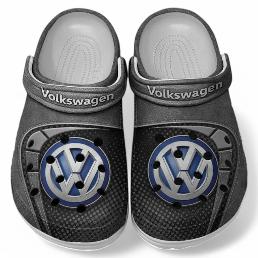 Volkswagen Crocs Sandals For Men Women, Gift For Volkswagen Fan CAR177031425558 - Gray